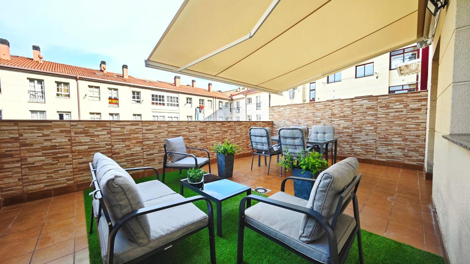 Apartamento Piso Centrico Santiago De Compostela Con Amplia Terraza Exterior foto